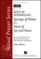 Springs of Water SATB choral sheet music cover